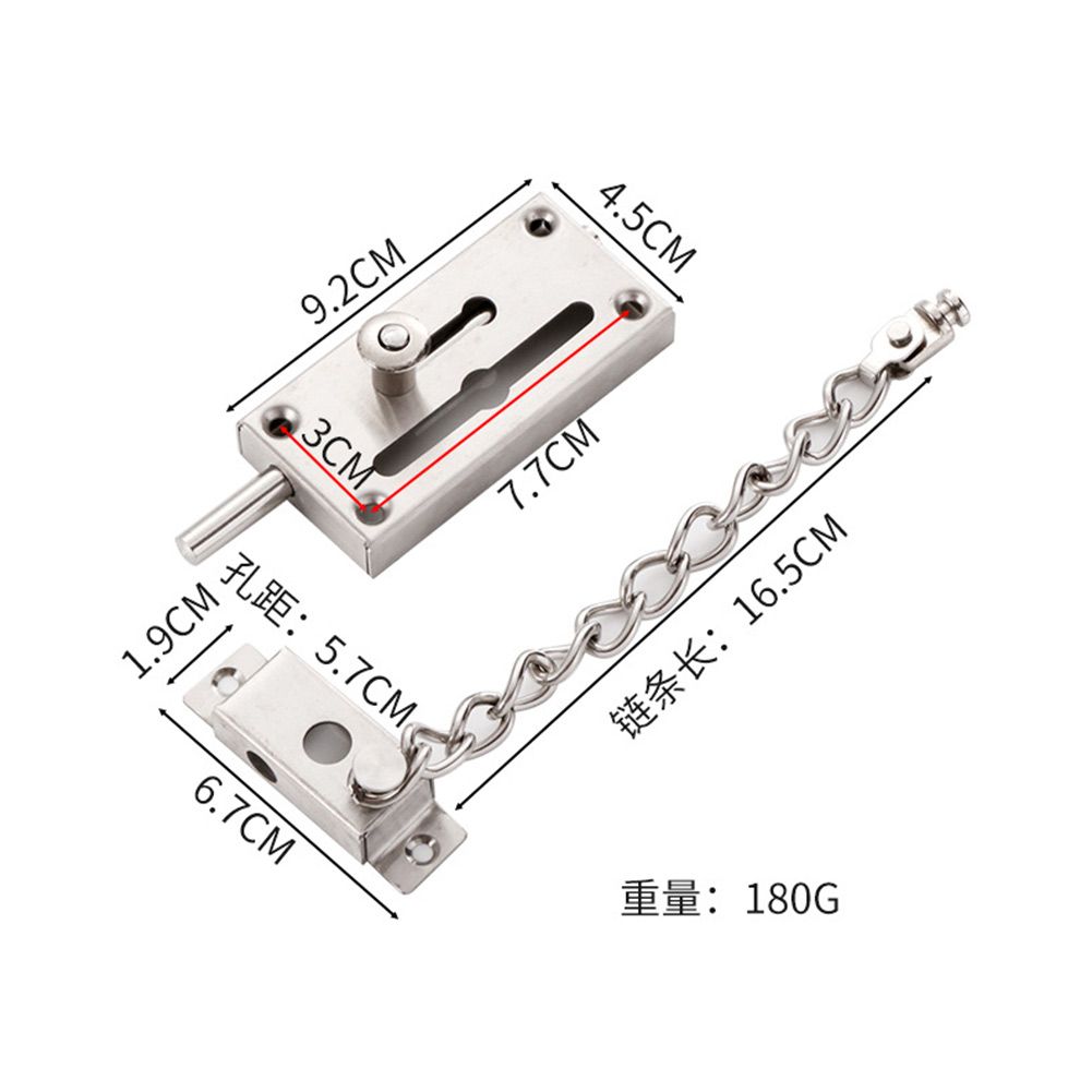 Security Chain Door - Silver Security Door Chain Hardware Anti-thief