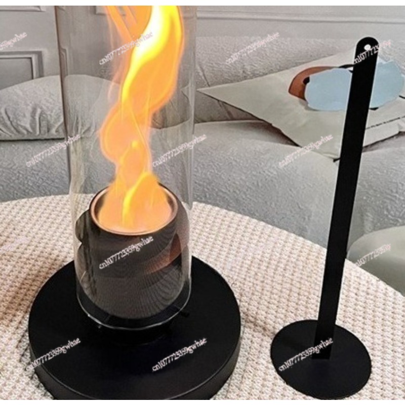 Fire Escape Ladder - Desktop Rotating Real Fire Fireplace Indoor