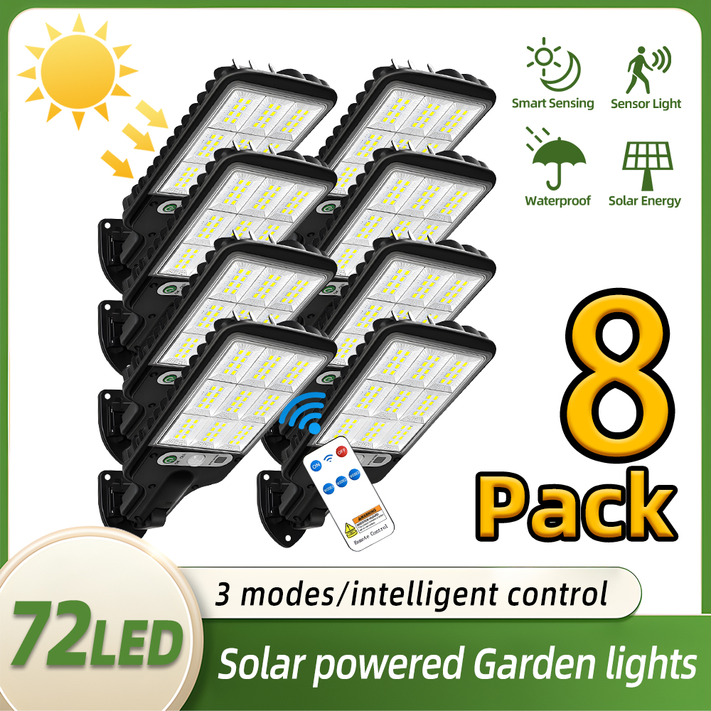 Power Outage Light - 1/8pc Solar Outdoor Floodlight Security Wireless