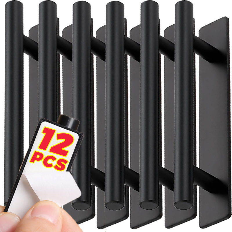 Window Lock Bar - Cabinet Drawer Handle Self-adhesive Door Pulls