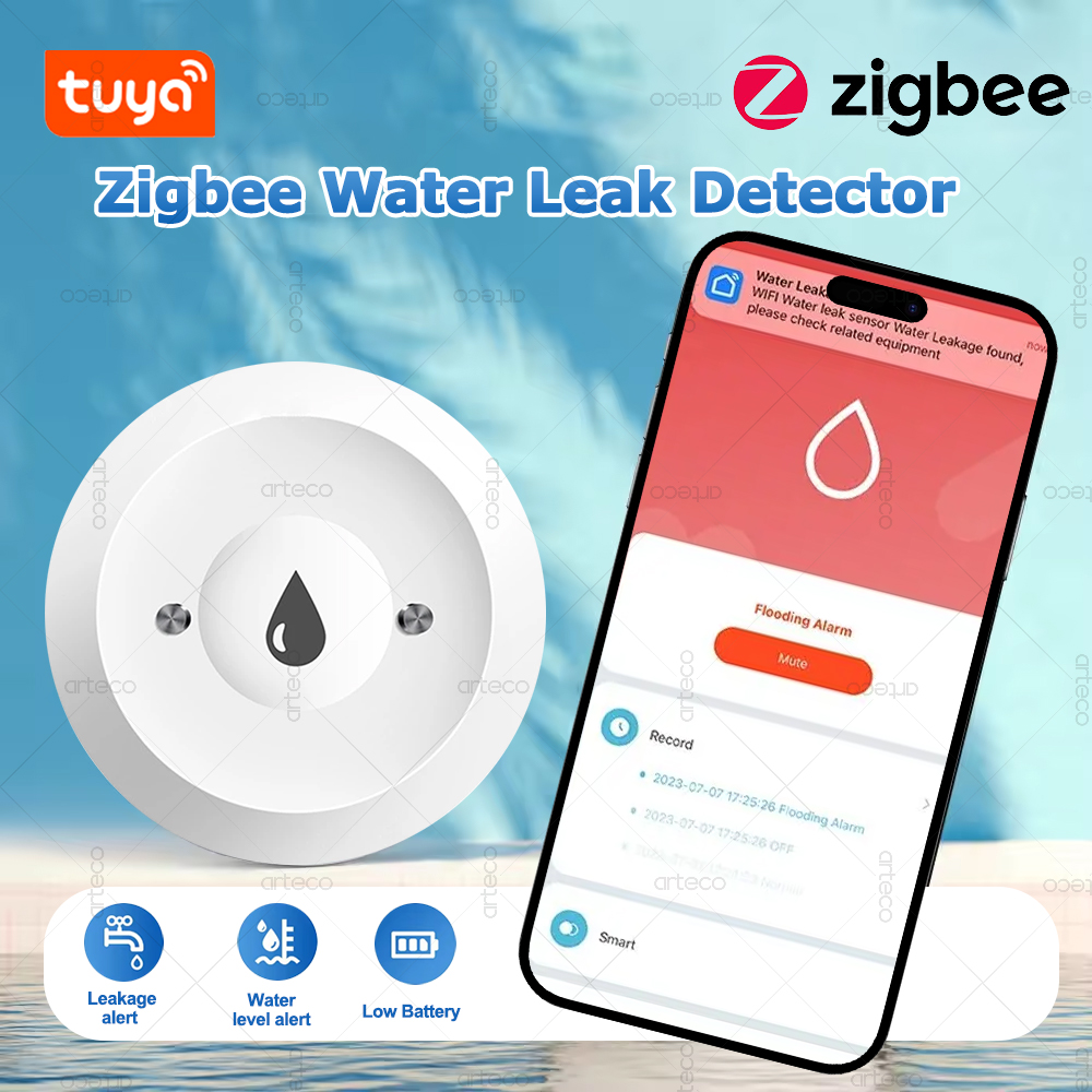 Tuya Zigbee Water Sensor Leak  - Water Alarm Sensor reseña y precio
