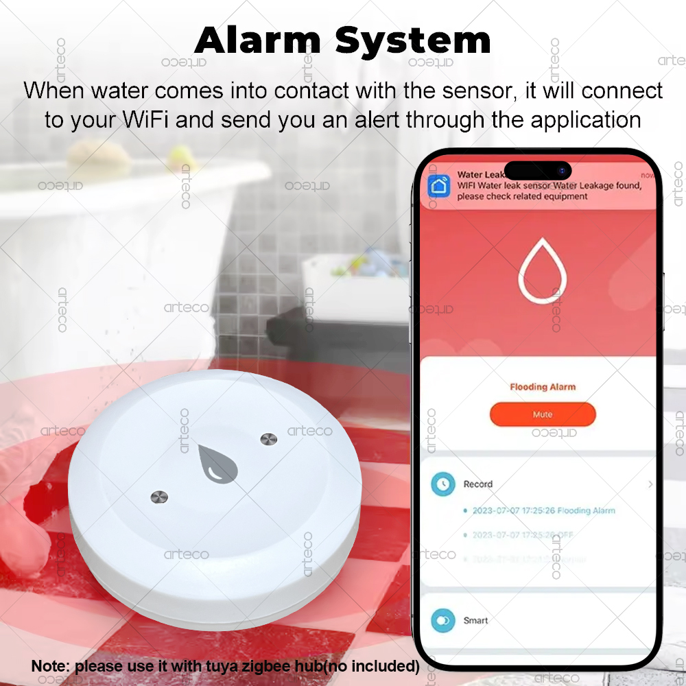 Tuya Zigbee Water Sensor Leak  - Water Alarm Sensor reseña y precio