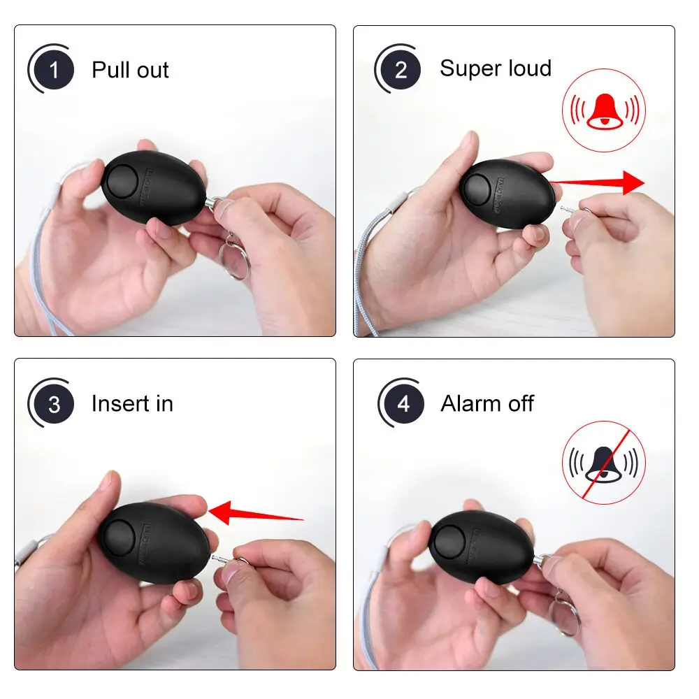 Cheap Self Defense Alarm 120dB - Personal Alarm Keychain reseña y precio