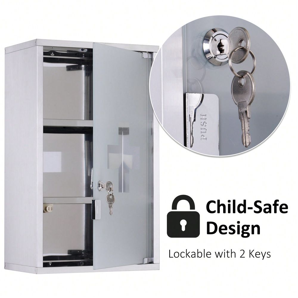 Wall Medicine Cabinet With Loc - Medicine Cabinet Lock reseña y precio