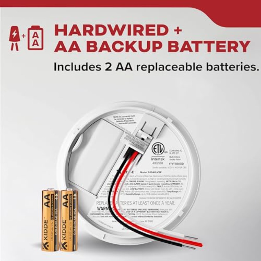 Smoke Detector Hardwired with  - Smoke Detector Interconnected reseña y precio