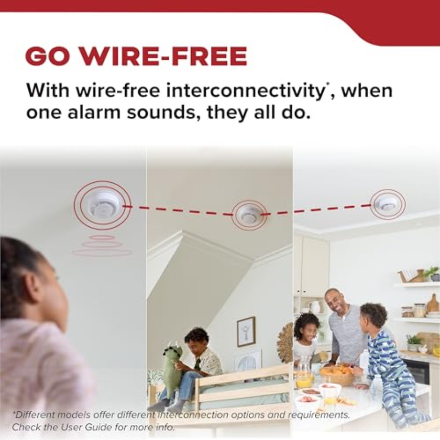 Smoke Detector Hardwired with  - Smoke Detector Interconnected reseña y precio