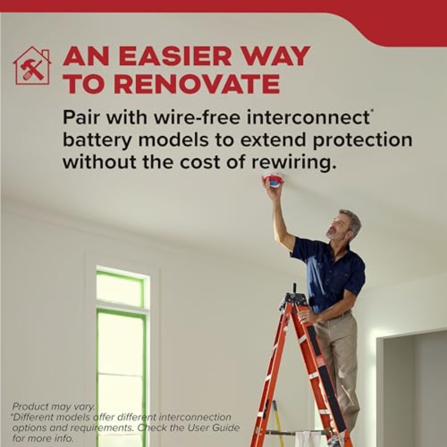 Smoke Detector Hardwired with  - Smoke Detector Interconnected reseña y precio