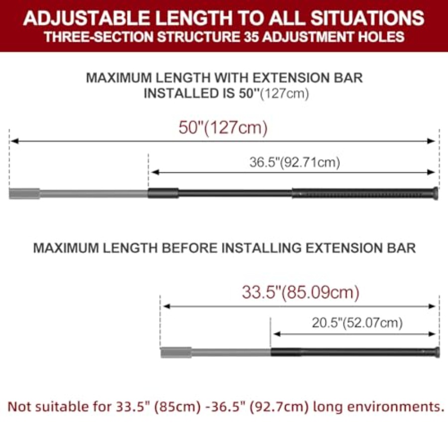 Sliding Door Security Bar, Hea - Window Lock Bar reseña y precio