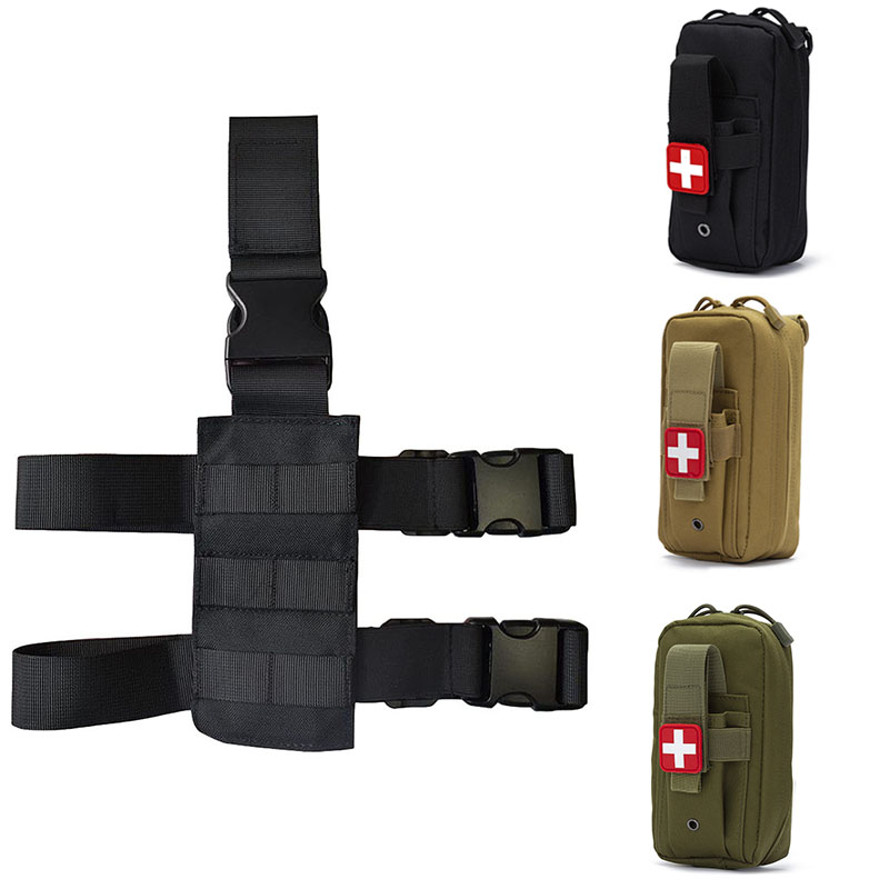 Tactical Thigh Moll Rig EDC Po - First Aid Bag Kit reseña y precio