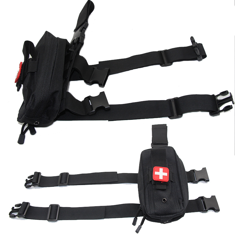 Tactical Thigh Moll Rig EDC Po - First Aid Bag Kit reseña y precio