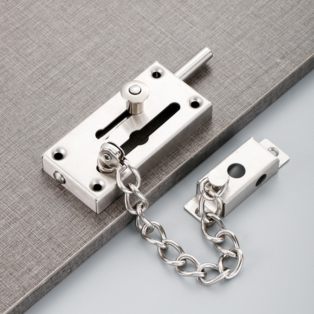 Silver Security Door Chain Har - Security Chain Door reseña y precio