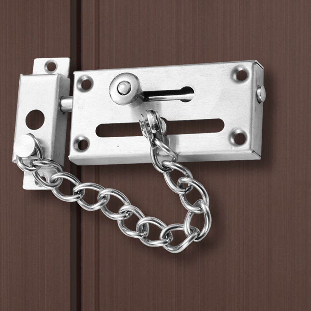 Silver Security Door Chain Har - Security Chain Door reseña y precio