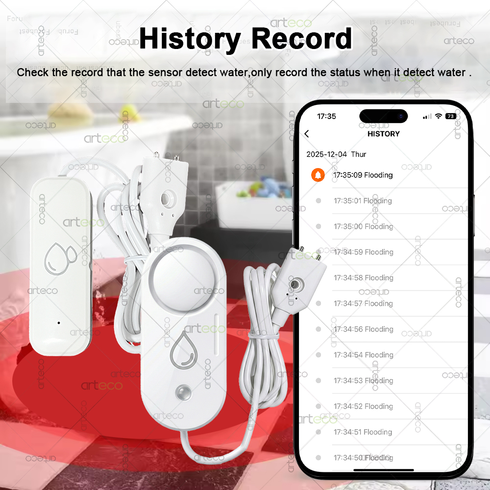 Zigbee Water Leak Sensor Flood - Water Alarm Sensor reseña y precio