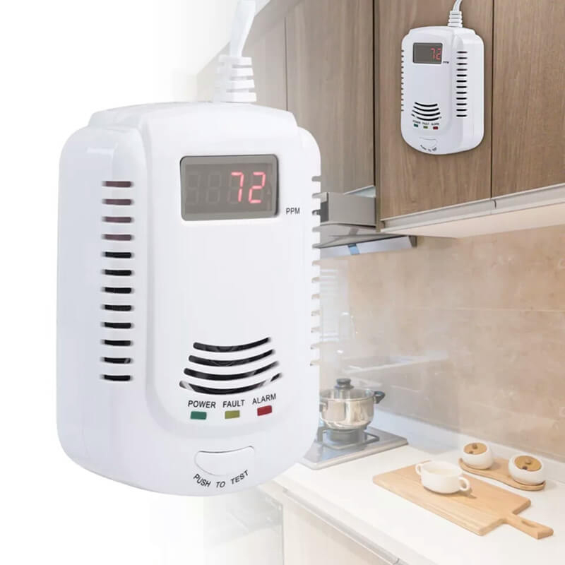 2 in 1 Gas Detector, Plug-in H - Co Detector Plug reseña y precio