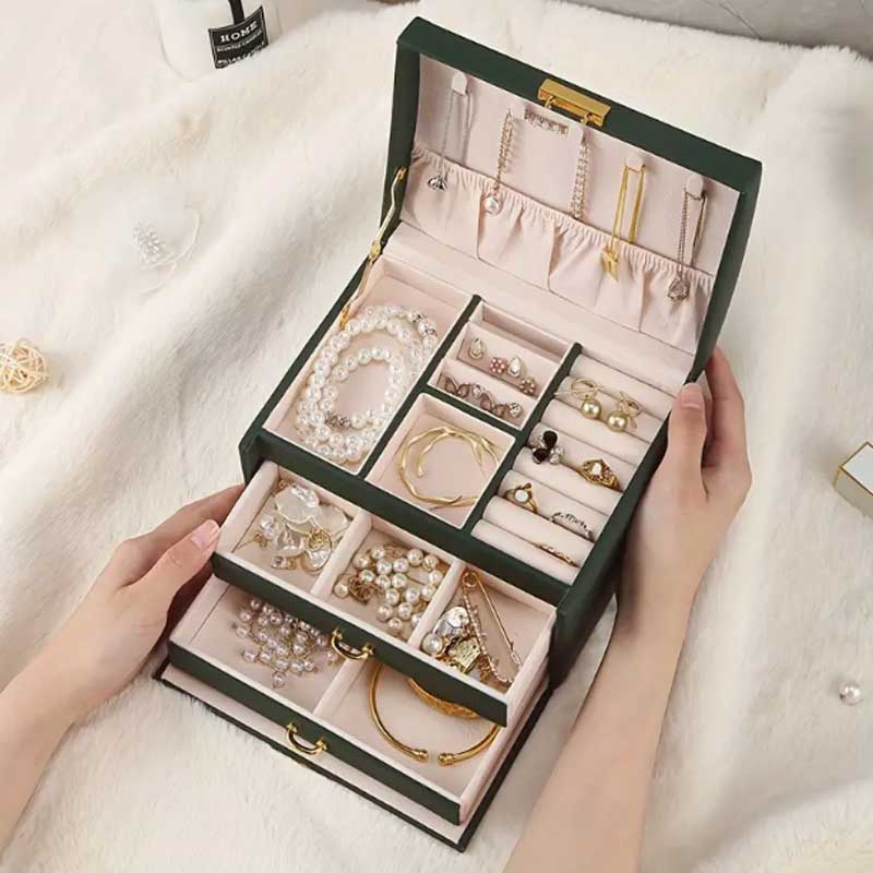 Three Drawer Handheld Jeweller - Lockbox Key Secure reseña y precio