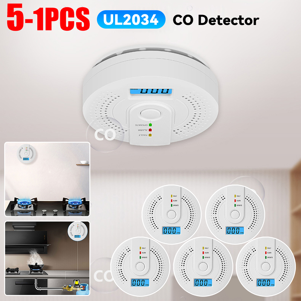 Digital Carbon Monoxide Detect - Smoke Detector Interconnected reseña y precio