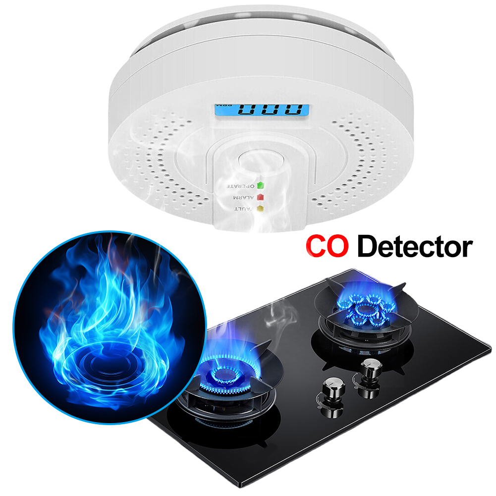 Digital Carbon Monoxide Detect - Smoke Detector Interconnected reseña y precio