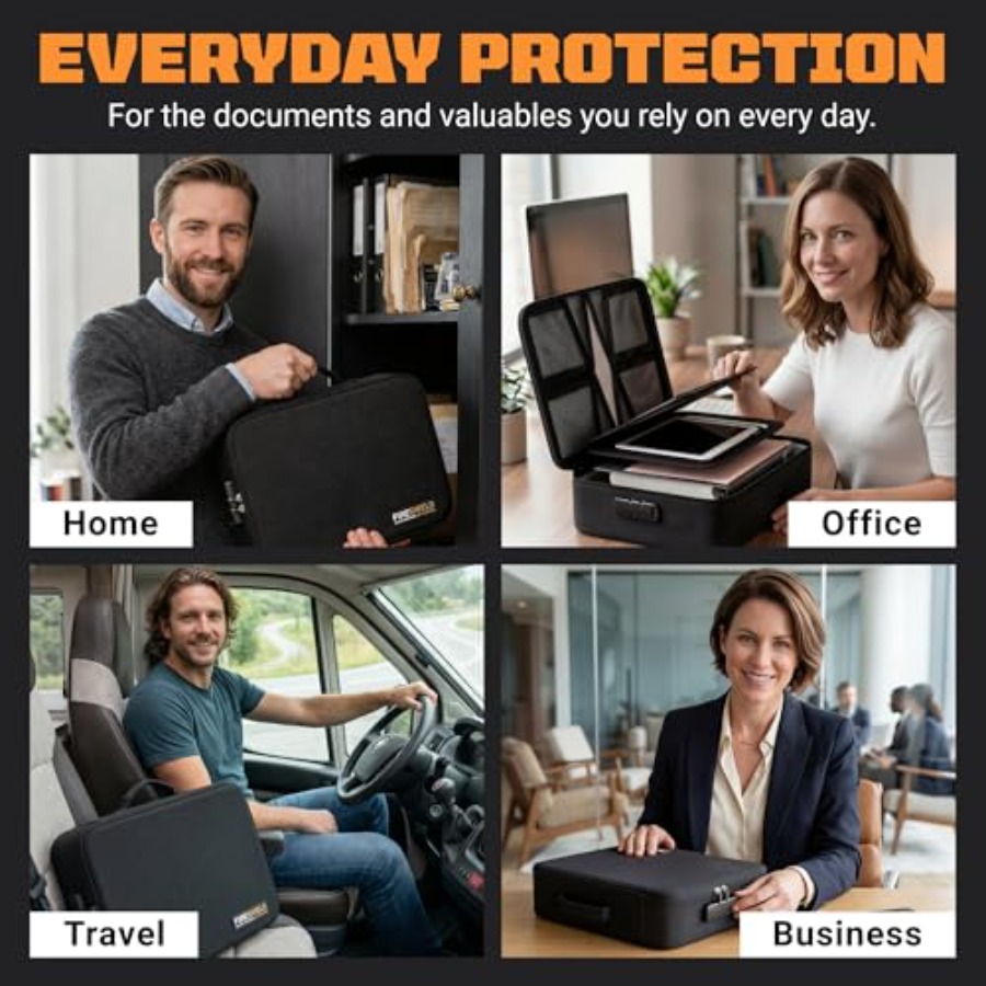 FIRESHIELD PRO 5200°F Fireproo - Fire Safe Document reseña y precio