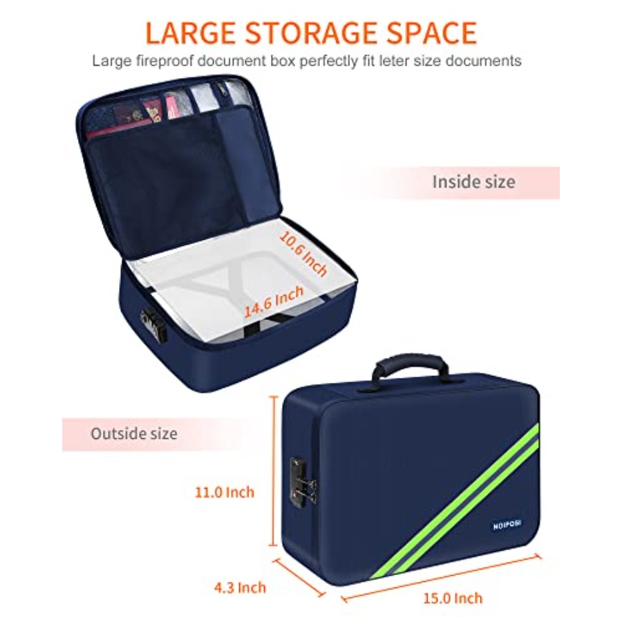 Important Document Organizer W - Fire Safe Document reseña y precio