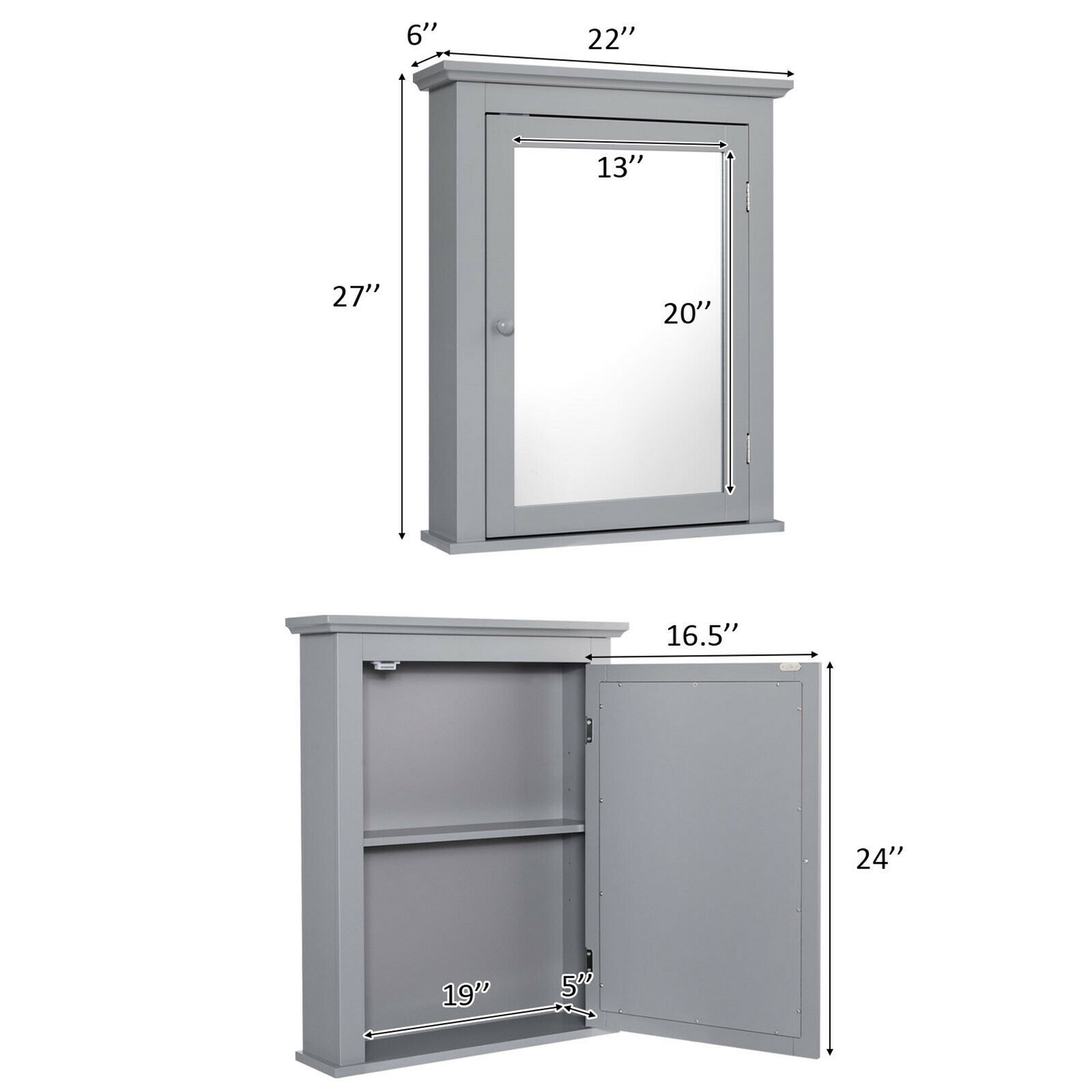 Bathroom Mirror Cabinet Wall M - Medicine Cabinet Lock reseña y precio
