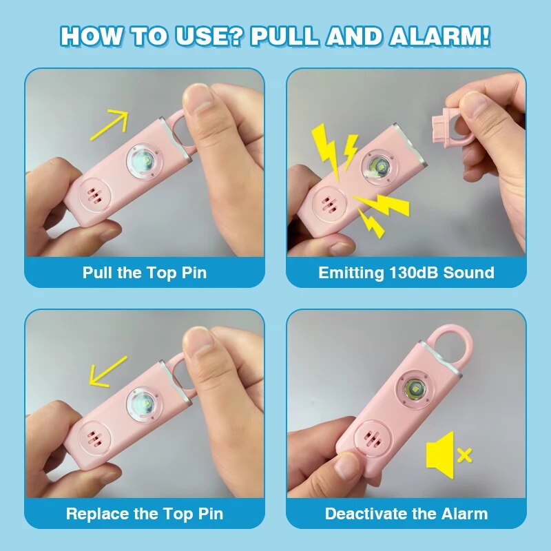 He Original Personal Safety Si - Personal Alarm Keychain reseña y precio