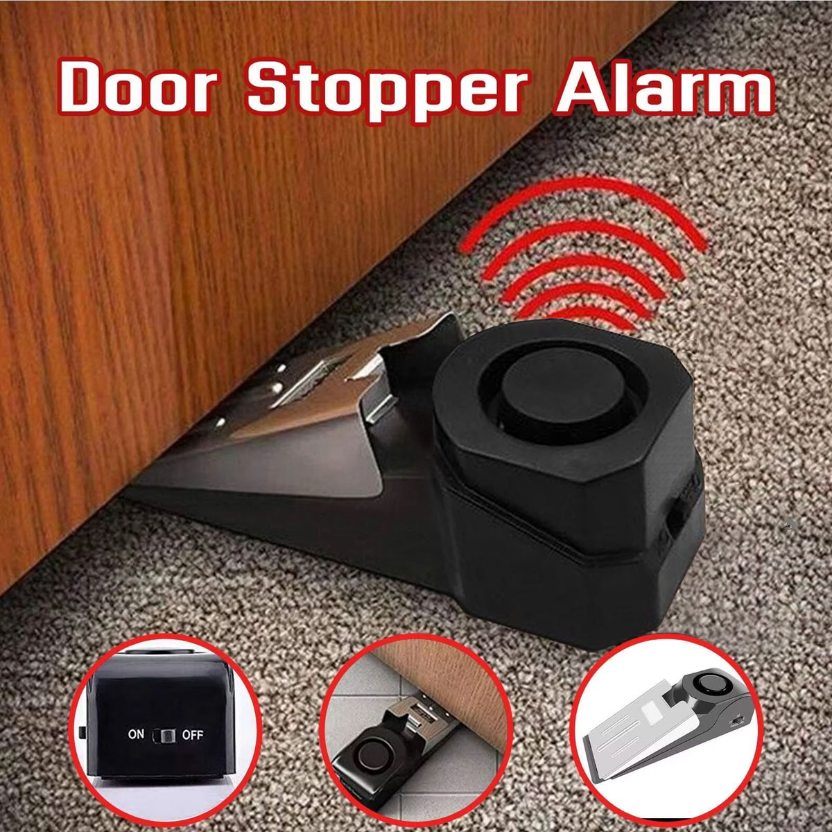 Wireless Door Stop Alarm Syste - Door Stop Alarm reseña y precio