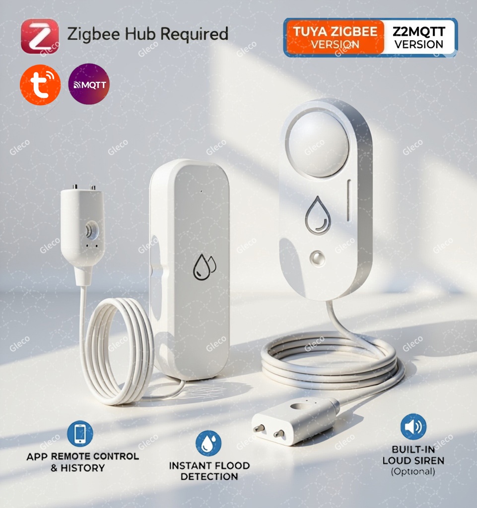 Zigbee Water Leak Sensor Flood - Water Alarm Sensor reseña y precio