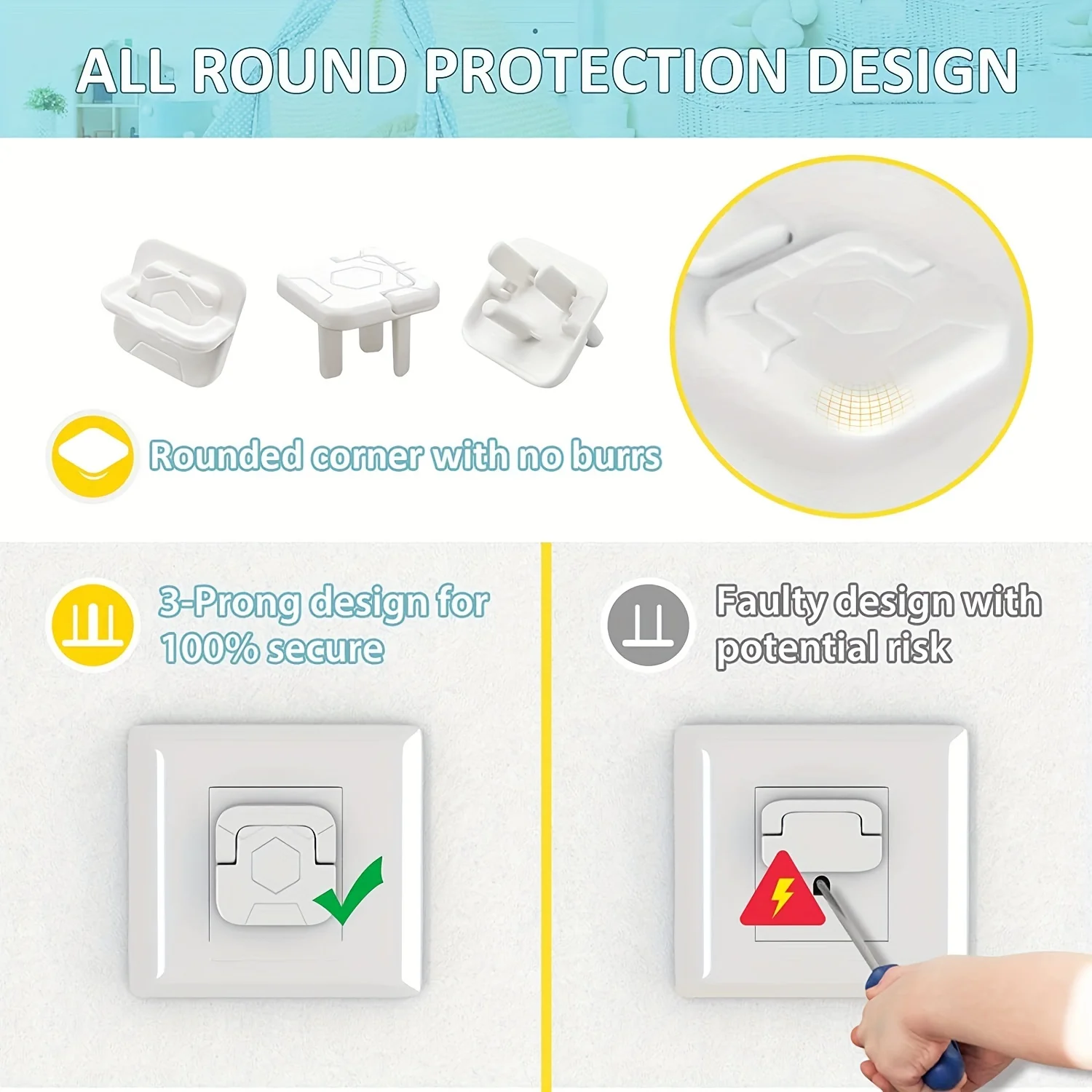 Easy Install Baby Child Electr - Outlet Cover Baby reseña y precio