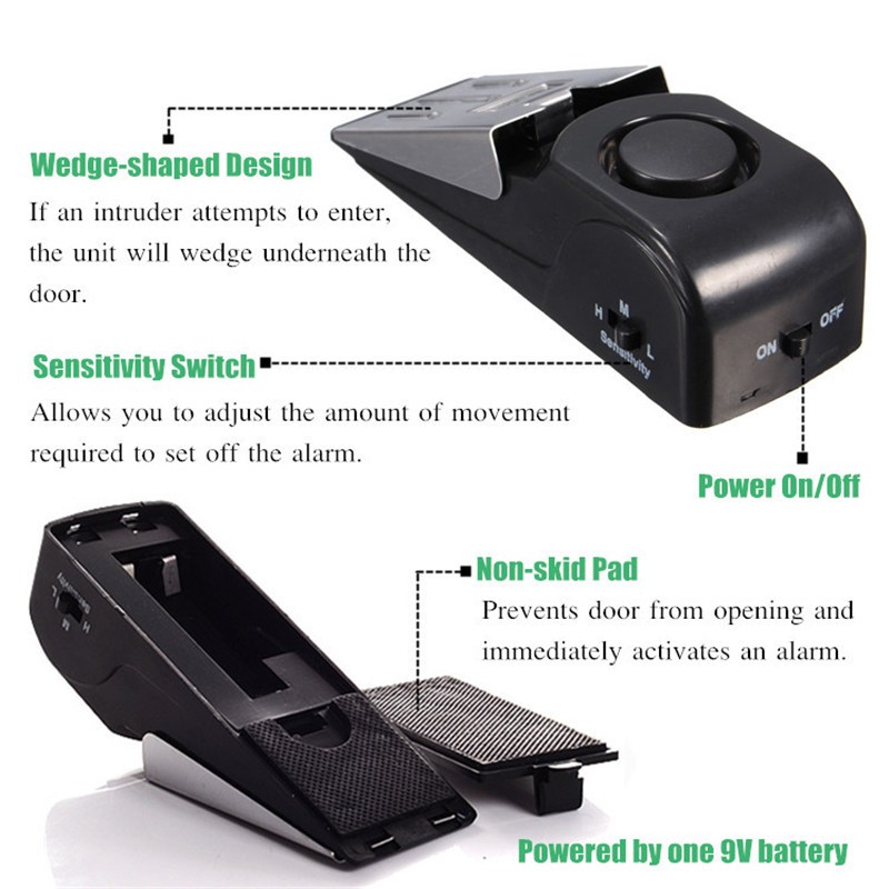KERUI 125DB Anti-theft Burglar - Door Stop Alarm reseña y precio