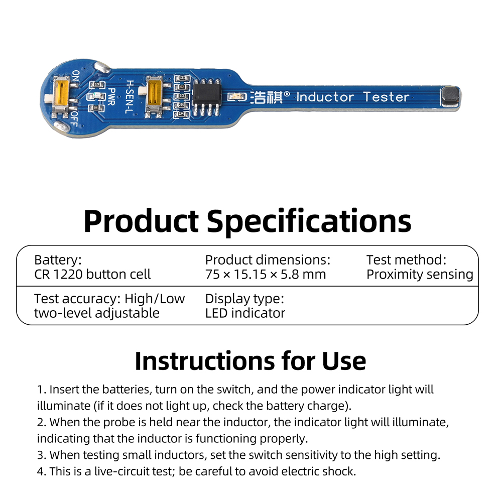 Electromagnetic Induction Test - Co Detector Plug reseña y precio