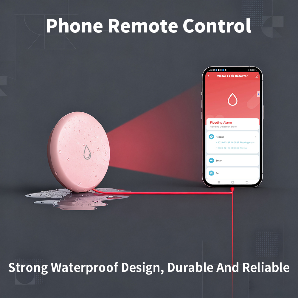 Tuya Zigbee Leakage Sensor LED - Water Alarm Sensor reseña y precio