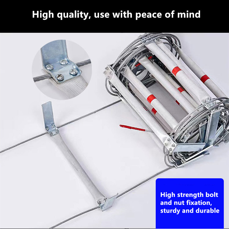 5M Soft Rope Ladder With Wire  - Fire Escape Ladder reseña y precio