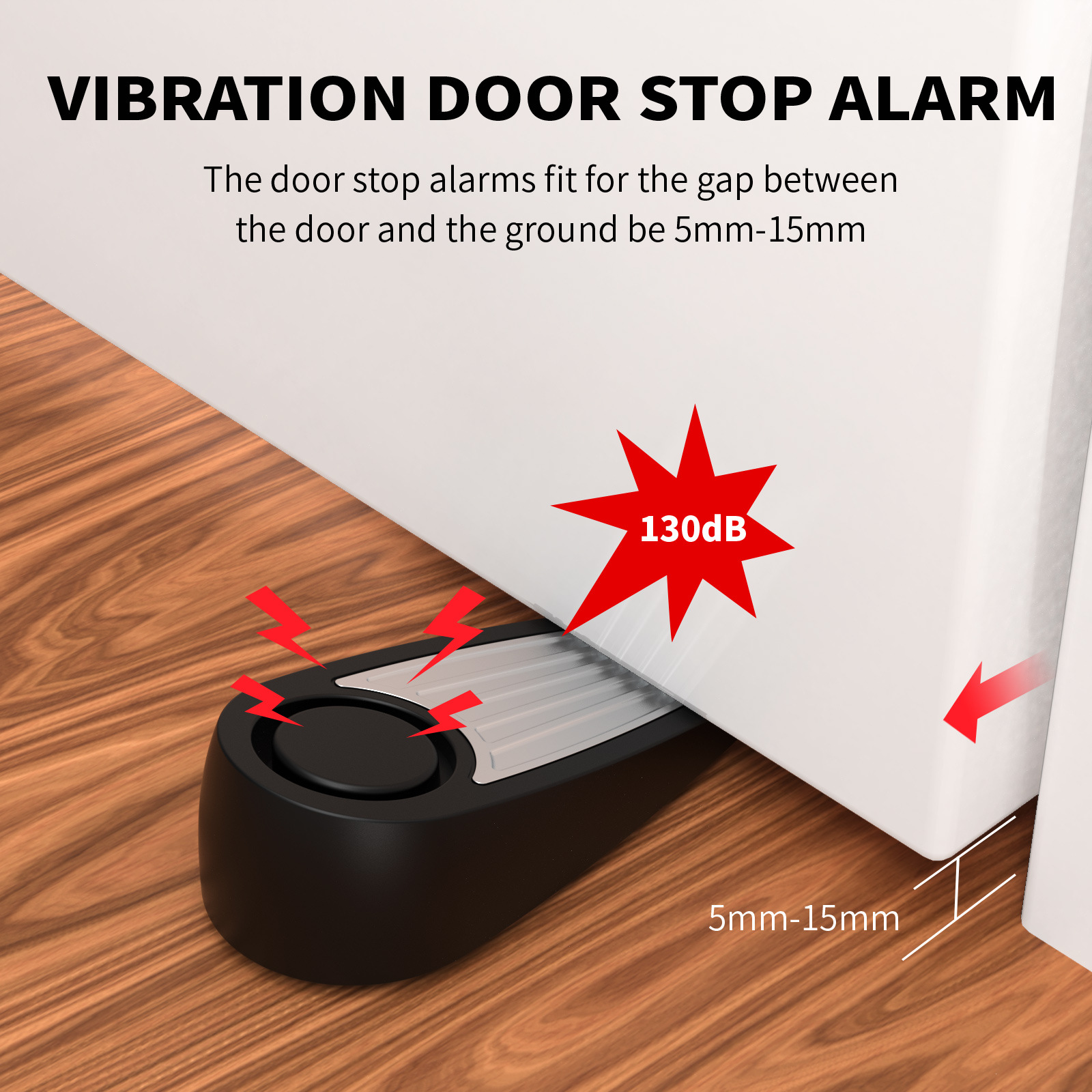 Wireless 130dB Door Stop Alarm - Door Stop Alarm reseña y precio