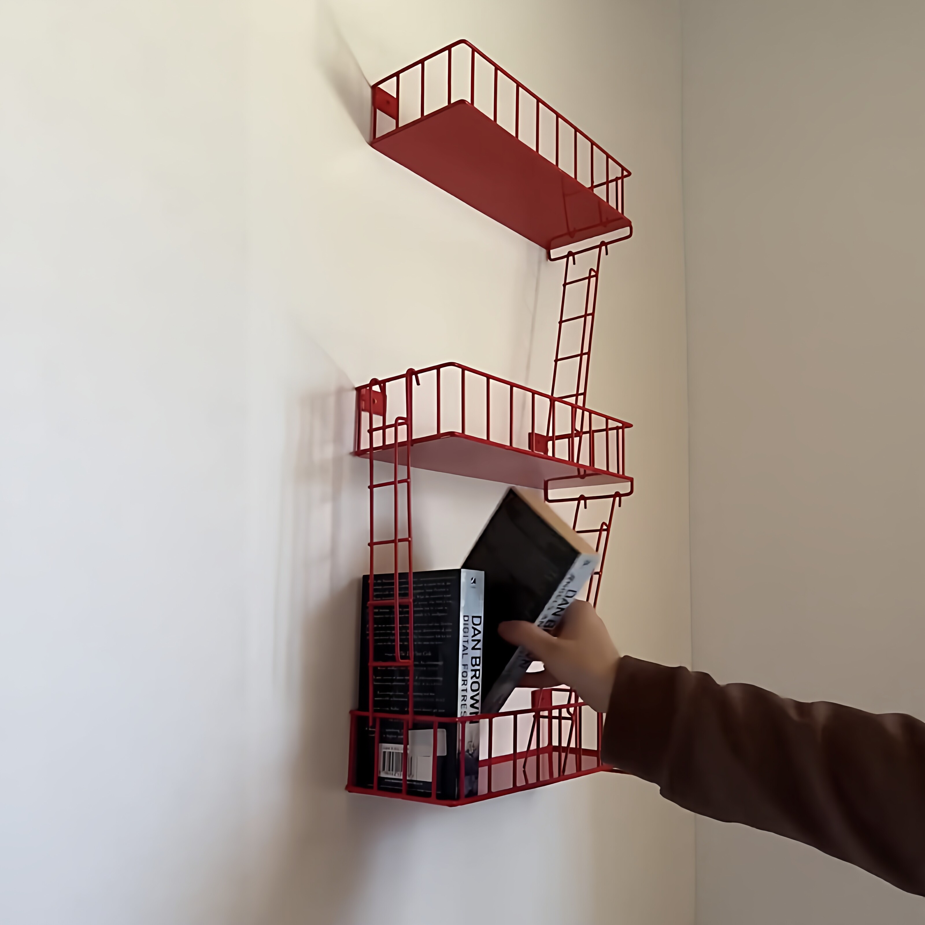 Fire Escape Wall Shelf, 3-Tier - Fire Escape Ladder reseña y precio