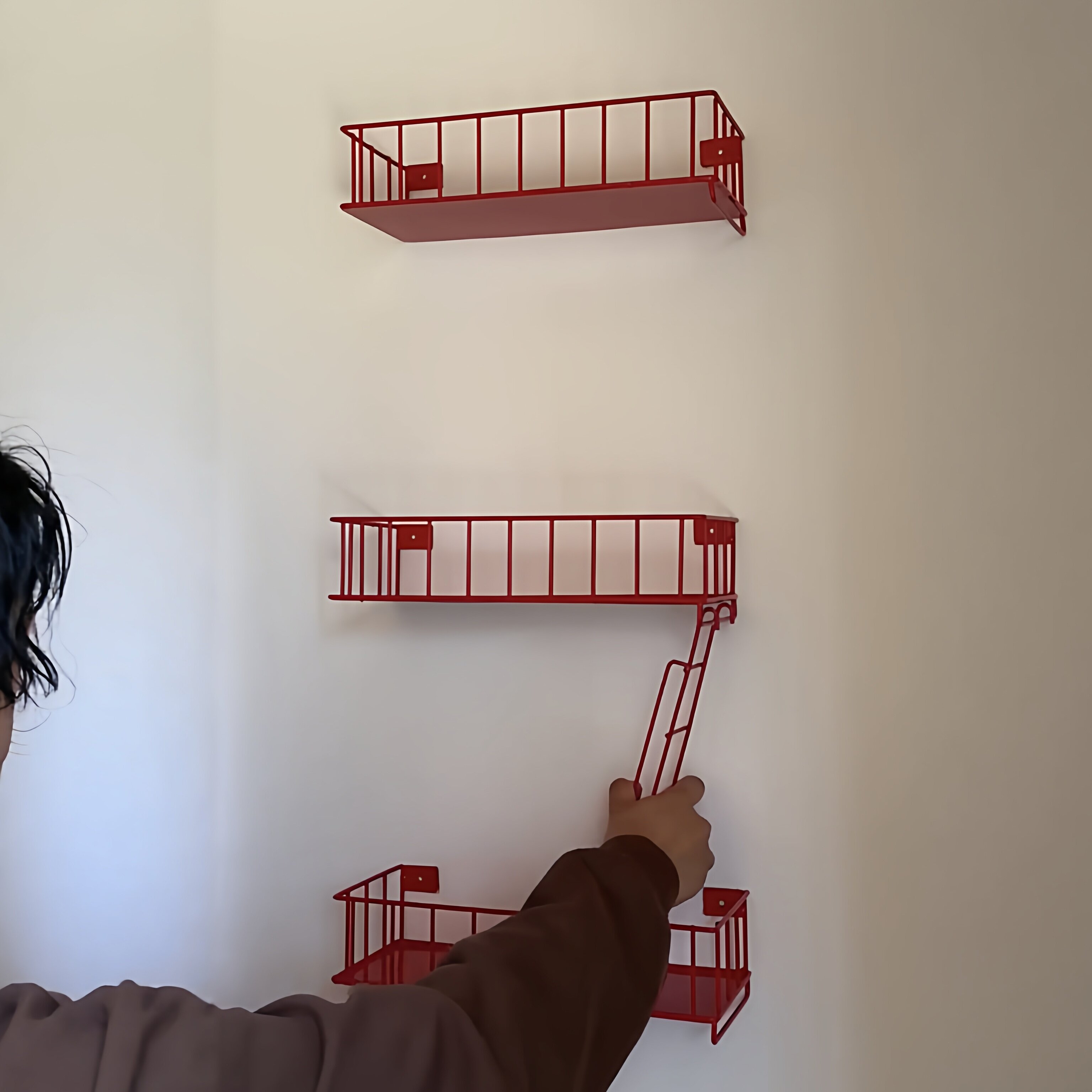Fire Escape Wall Shelf, 3-Tier - Fire Escape Ladder reseña y precio
