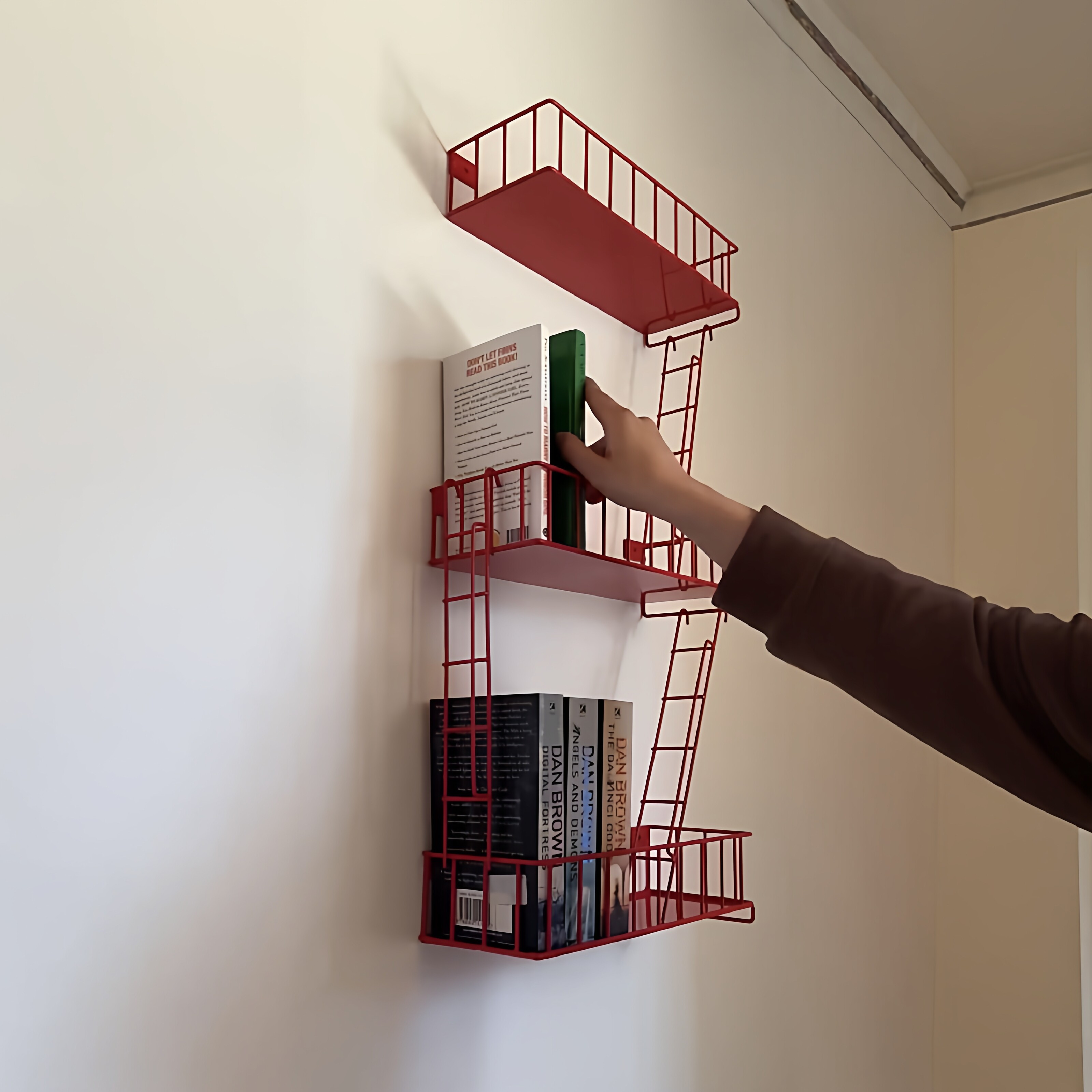Fire Escape Wall Shelf, 3-Tier - Fire Escape Ladder reseña y precio