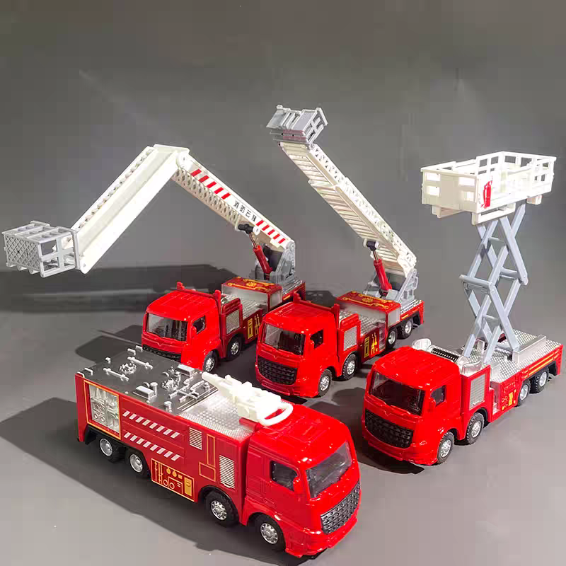 1:55 Diecast Fire Truck Model  - Fire Escape Ladder reseña y precio