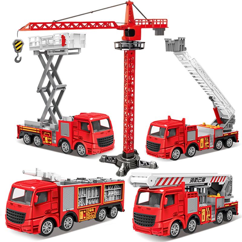 1:55 Diecast Fire Truck Model  - Fire Escape Ladder reseña y precio