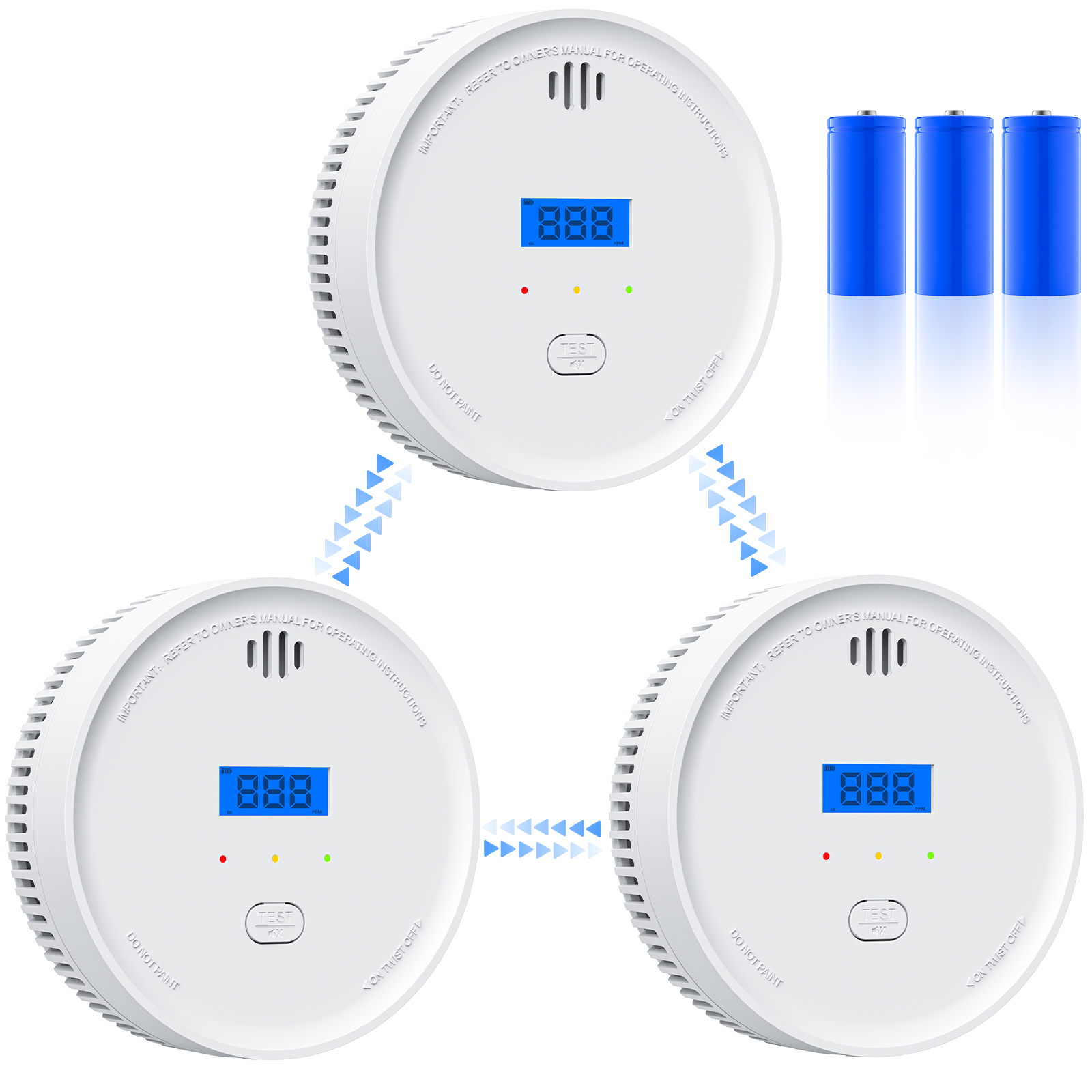 Interlinked Smoke Detector and - Smoke Detector Interconnected reseña y precio