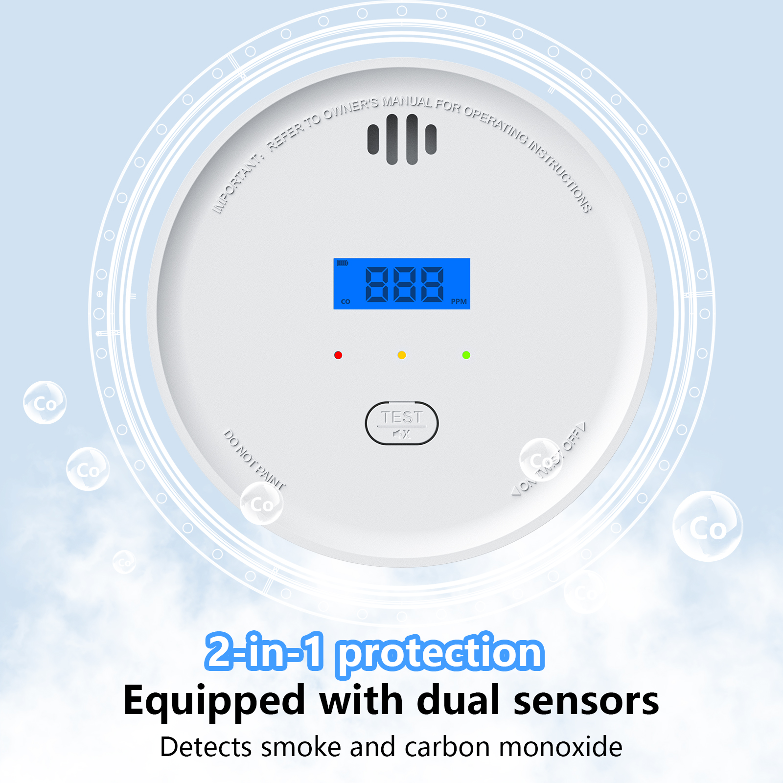 Interlinked Smoke Detector and - Smoke Detector Interconnected reseña y precio