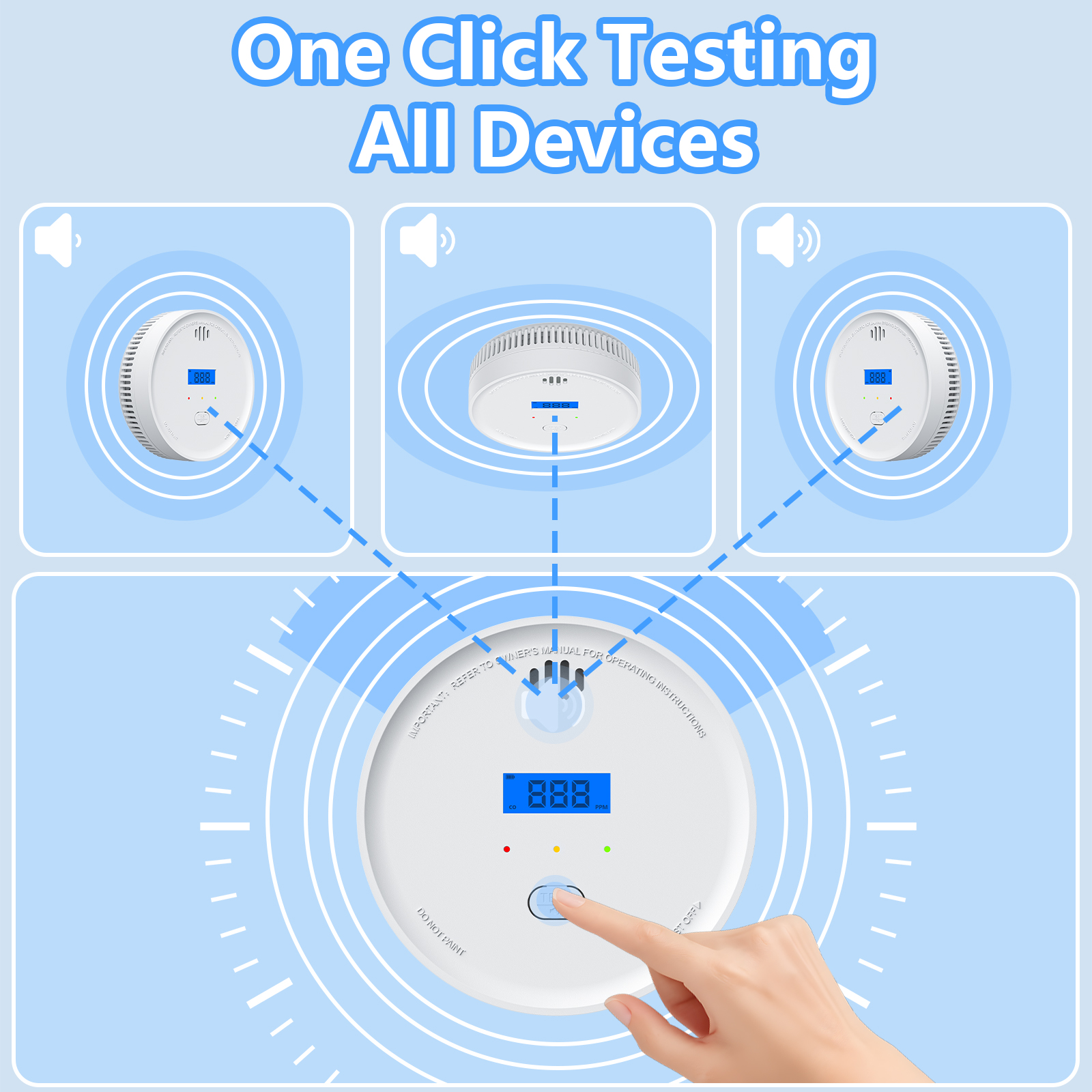Interlinked Smoke Detector and - Smoke Detector Interconnected reseña y precio