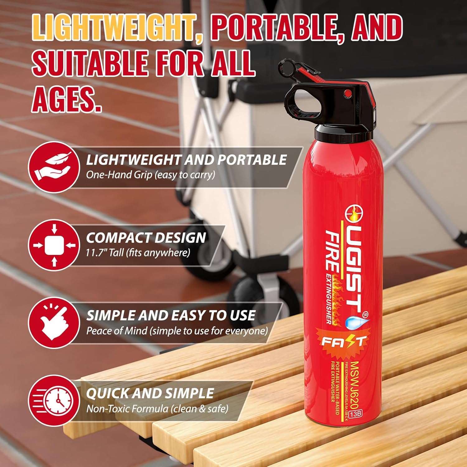Small Portable Fire Extinguish - Fire Extinguisher Small reseña y precio