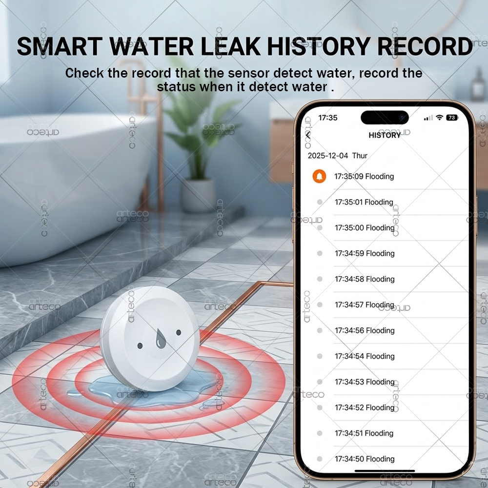 Zigbee Water Leak Sensor Smart - Water Alarm Sensor reseña y precio