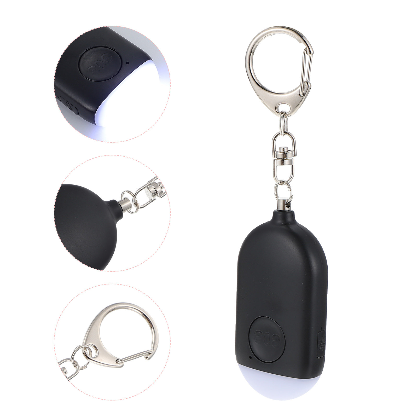 1Set Rechargeable Portable Min - Personal Alarm Keychain reseña y precio