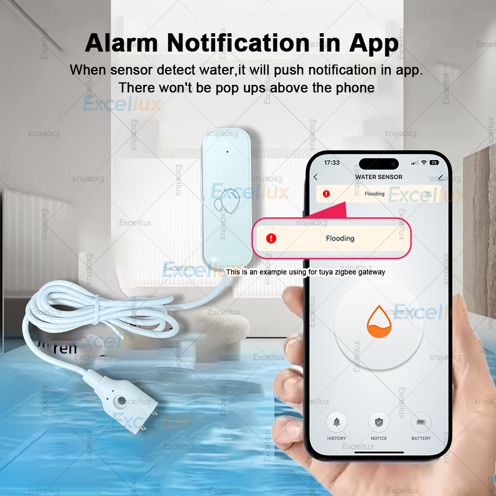 Zigbee Smart Water Leak Sensor - Water Alarm Sensor reseña y precio