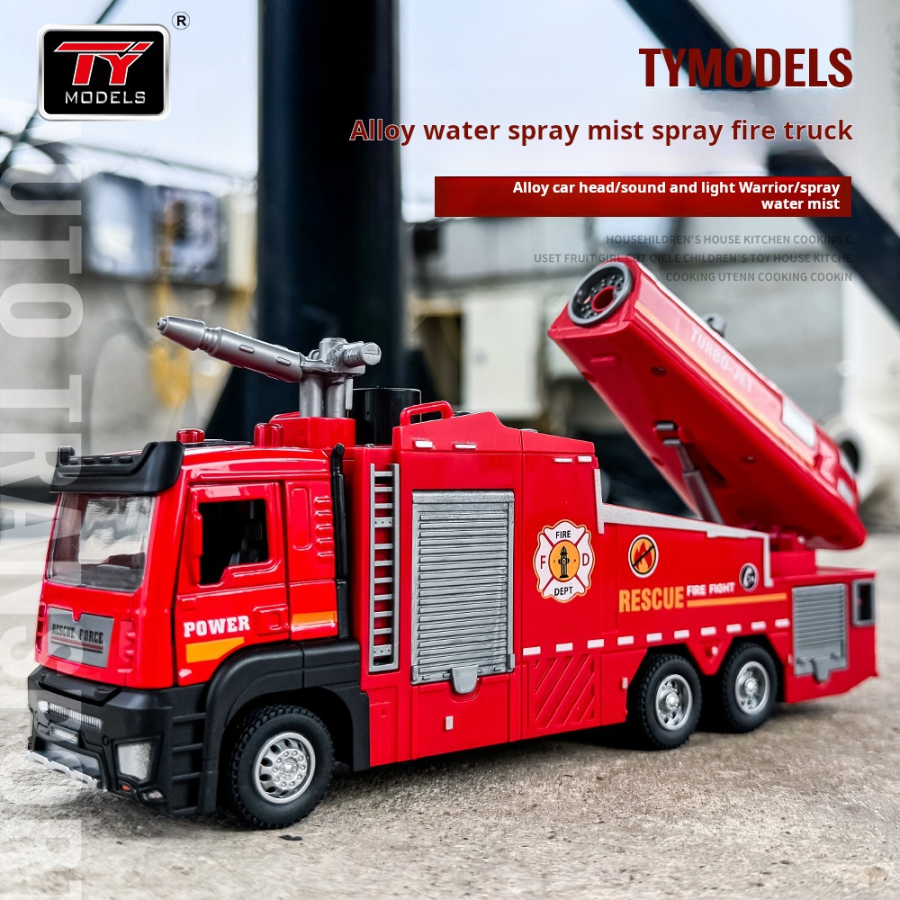 New Alloy Fire Truck Toy Large - Fire Escape Ladder reseña y precio