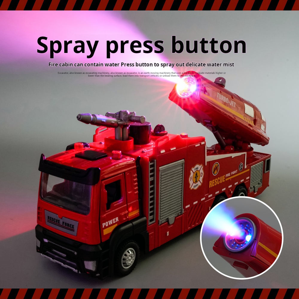 New Alloy Fire Truck Toy Large - Fire Escape Ladder reseña y precio