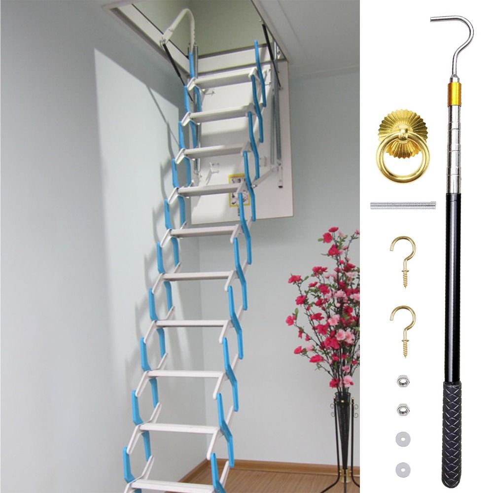 Stainless Steel Attic Ladder P - Fire Escape Ladder reseña y precio