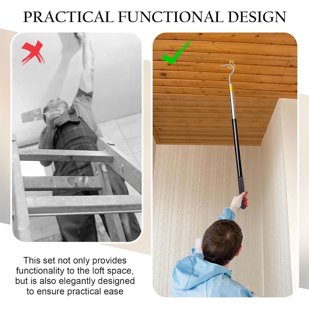 Stainless Steel Attic Ladder P - Fire Escape Ladder reseña y precio