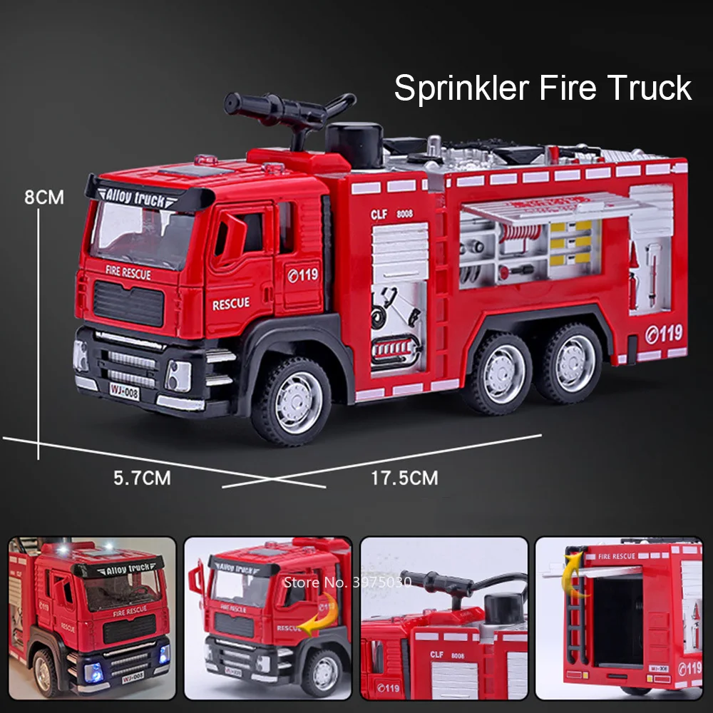 1/32 Fire Engine Car Toy Model - Fire Escape Ladder reseña y precio